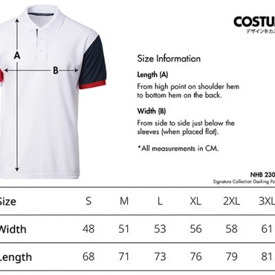 Costumice Design Signature Collection Murphy Polo Size Informat