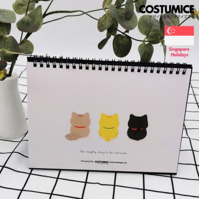 Cute Fortune Cats 2024 Back Cover