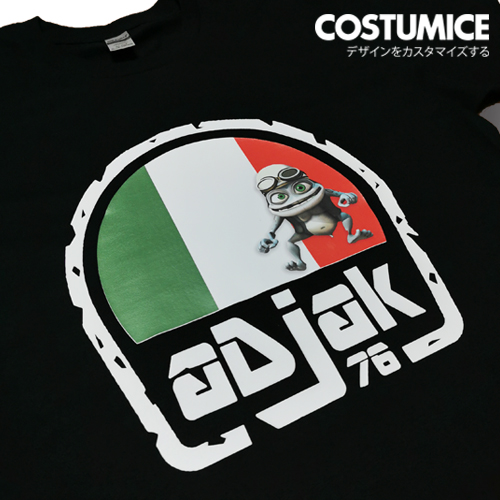 Costumice Design portfolio premium cotton black t-shirt adjak racing team cover