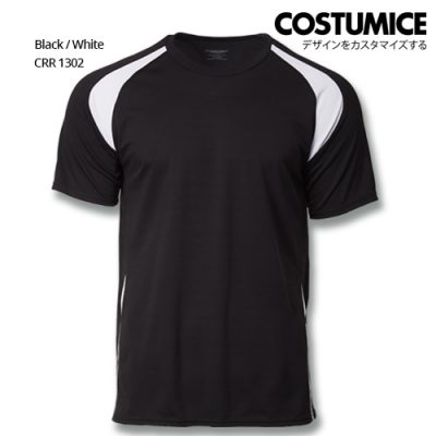 Costumice Design Quick Dry Zen Tee Black And White