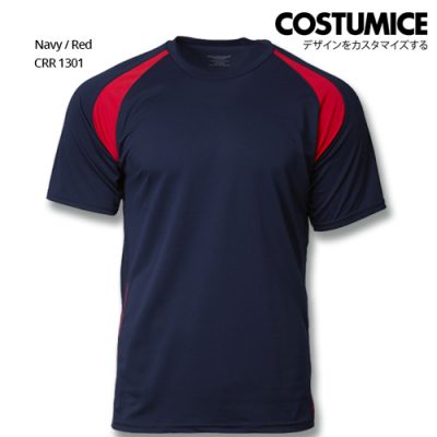 Costumice Design Quick Dry Zen Tee - Navy And Red