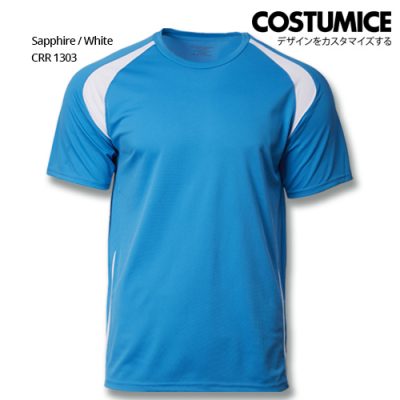 Costumice Design Quick Dry Zen Tee - Sapphire And White