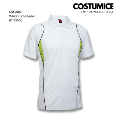 Costumice Design Dri Fit Polo Qd2500 White Front