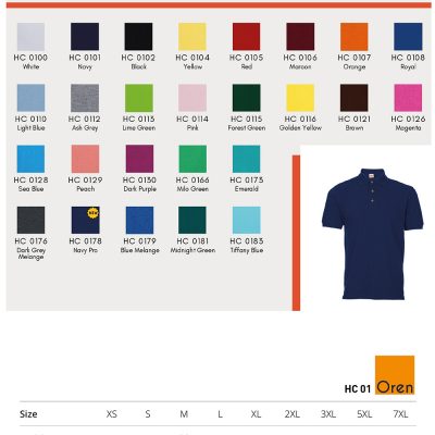 Costumice Design Honeycomb Cotton Polo Color Options 2023
