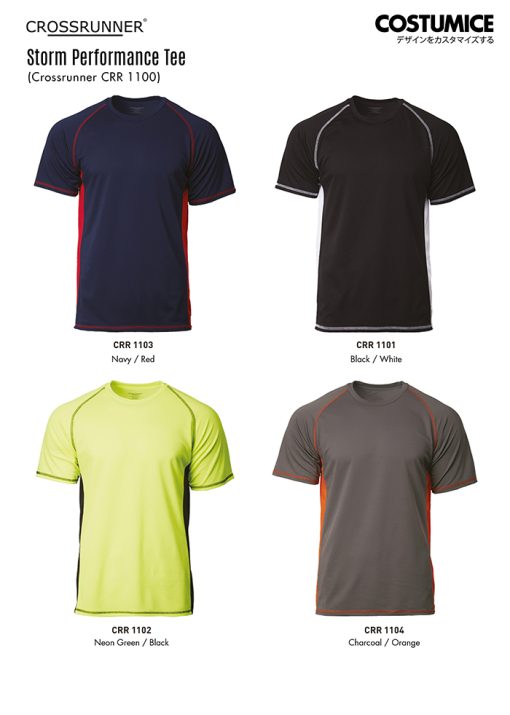 Crossrunner Crr1100 Storm Performance Tee 2024 Color Options X Costumice Design
