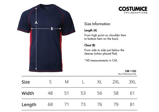 Crossrunner Crr1100 Storm Performance Tee 2024 Size Information X Costumice Design