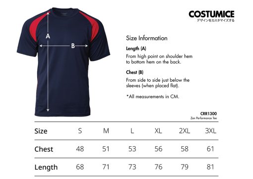 Crossrunner Crr1300 Zen Performance Tee 2024 Size Information X Costumice Design