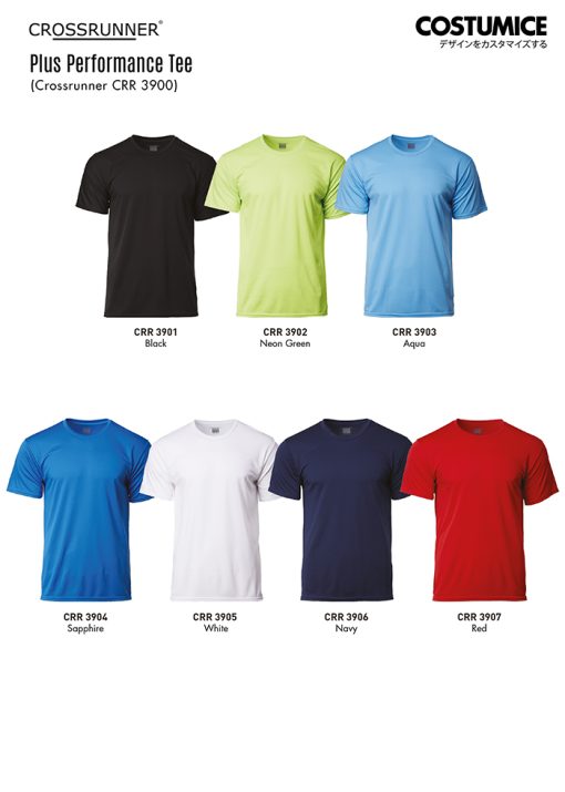 Crossrunner Crr3900 Plus Performance Tee 2024 Color Options X Costumice Design