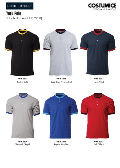 North Harbour Nhb2700 Saffron Polo 2025 Color Options X Costumice Design