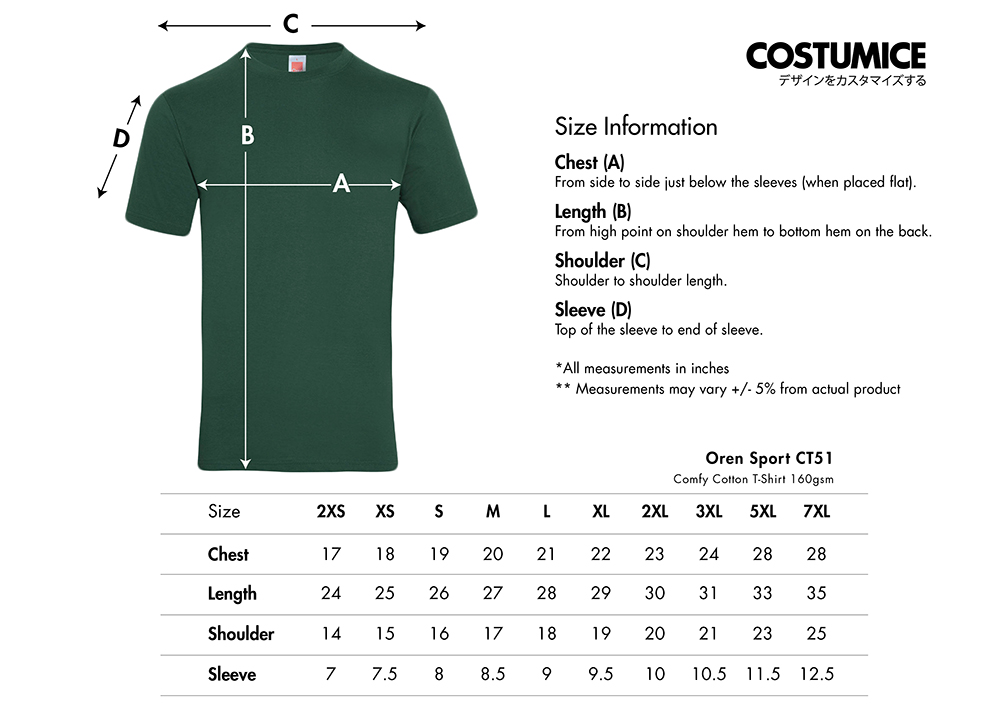 Comfy Cotton T-Shirt 160Gsm (Oren Sport Ct51) 5 Comfy Cotton T-Shirt 160Gsm (Oren Sport Ct51) - Image 4