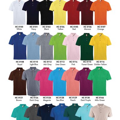 Oren Sport Hc01 Unisex Cvc Honeycomb Cotton Polo Shirt 2024 Color Options X Costumice Design