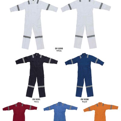 Oren Sport Ov02 Coverall Protective Uniform With Reflective Tape 2024 Color Options X Costumice Design