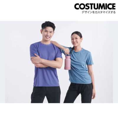 Dri-Fit Tee Oren Sport Qd04 Unisex Microfiber Eyelet Short Sleeve T-Shirt 160Gsm X Costumice Design 6