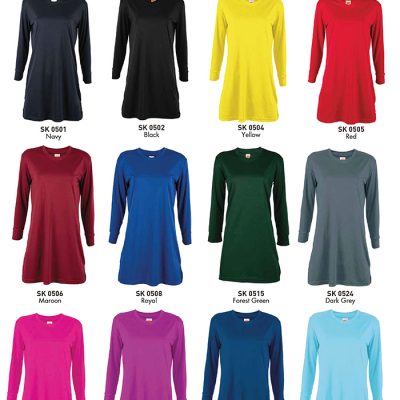 Oren Sport Sk05 Female Microfibre Eyelet V-Neck Long Sleeve Muslimah 160Gsm 2024 2025 Color Options X Costumice Design