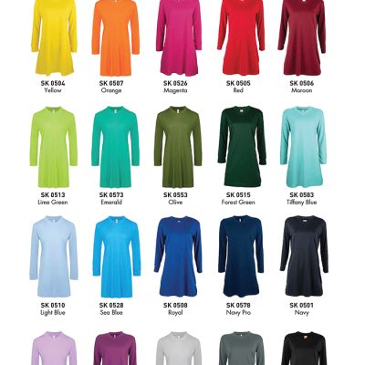 Oren Sport Sk05 Microfibre Eyelet V-Neck Long Sleeve Muslimah 160Gsm 2025 Color Options X Costumice Design