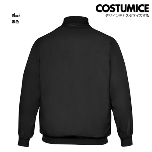 Costumice Design Bomber Zip Up Jacket Black B