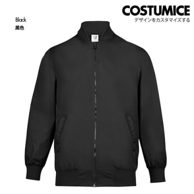Costumice Design Bomber Zip Up Jacket Black F