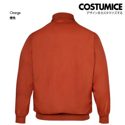 Costumice Design Bomber Zip Up Jacket Orange B