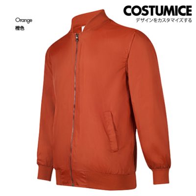 Costumice Design Bomber Zip Up Jacket Orange S