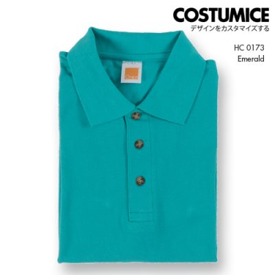 Costumice Design Honeycomb Cotton Polo Emerald