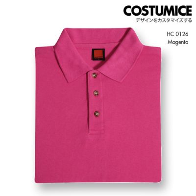 Costumice Design Honeycomb Cotton Polo Magenta
