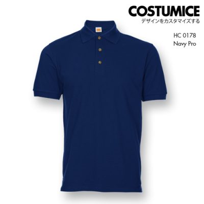 Costumice Design Honeycomb Cotton Polo Navy Pro