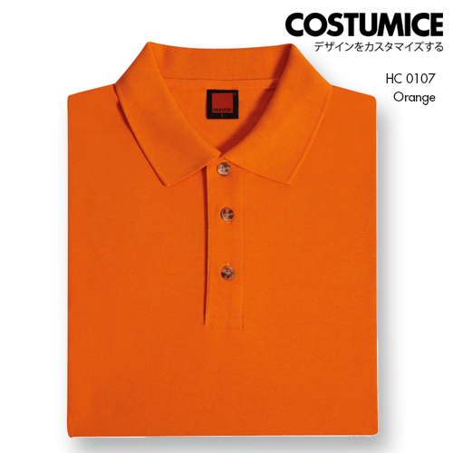 Costumice Design Honeycomb Cotton Polo Orange