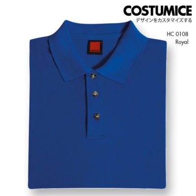 Costumice Design Honeycomb Cotton Polo Royal