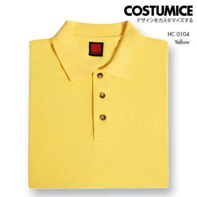 Costumice Design Honeycomb Cotton Polo Yellow