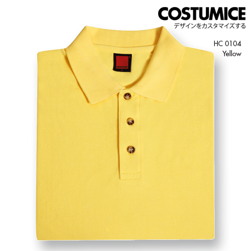 Costumice Design Honeycomb Cotton Polo Yellow