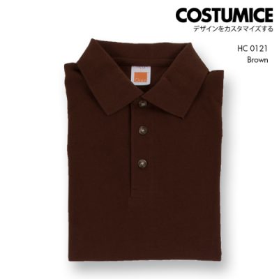 Costumice Design Honeycomb Cotton Polo Brown