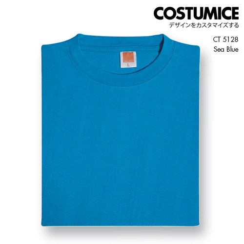 Costumice Design Comfy Cotton T Shirt Sea Blue