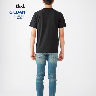 Costumice Design Premium Cotton T Shirt 11 Black Back