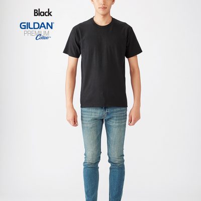 Costumice Design Premium Cotton T Shirt 11 Black Front
