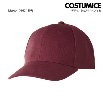 Costumice Design Acrylic Twill Cap Maroon