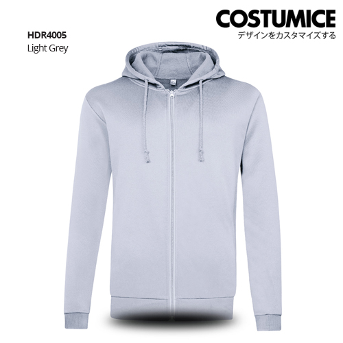 Costumice Design Hoodie With Zip Light Grey