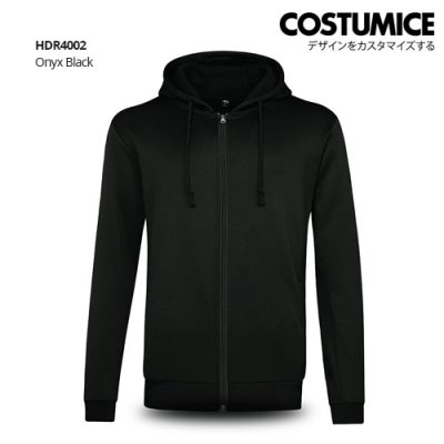 Costumice Design Hoodie With Zip Onyx Black