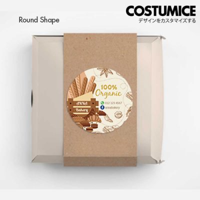 Costumice Design Mirror Kote Sticker Round 1