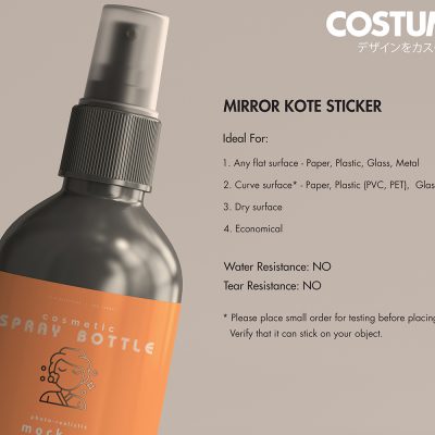 Costumice Design Mirror Kote Sticker Specifications 1