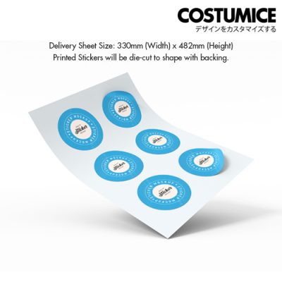 Costumice Design Sticker Delivery Sheet