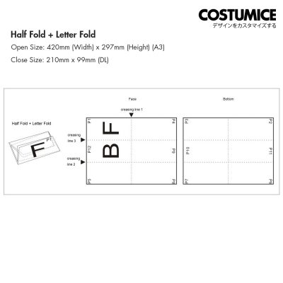 Half Foldletter Fold Illustration