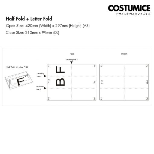Half Foldletter Fold Illustration