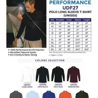 Dri-Fit Long Sleeve Polo Costumice Design