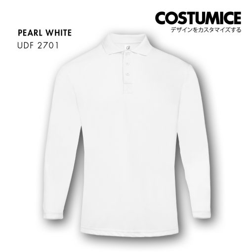 Dri Fit Long Sleeve Polo Udf2701 White