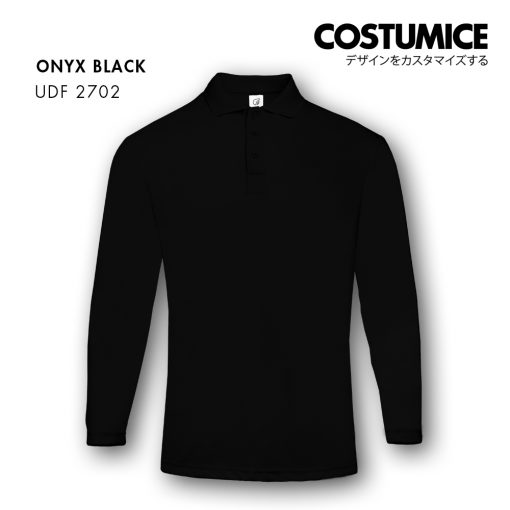 Dri Fit Long Sleeve Polo Udf2702 Black