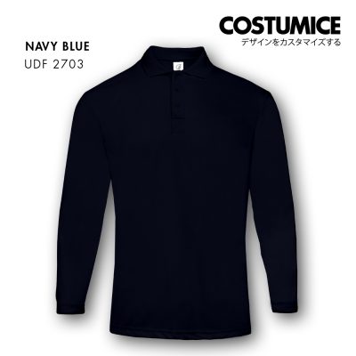 Dri Fit Long Sleeve Polo Udf2703 Navy Blue