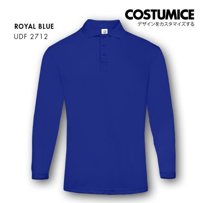 Dri Fit Long Sleeve Polo Udf2712 Royal Blue