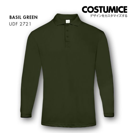 Dri Fit Long Sleeve Polo Udf2721 Basil Green