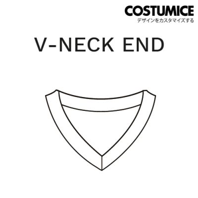 Sublimation Printing T Shirt Collar V Neck End Costumice Design