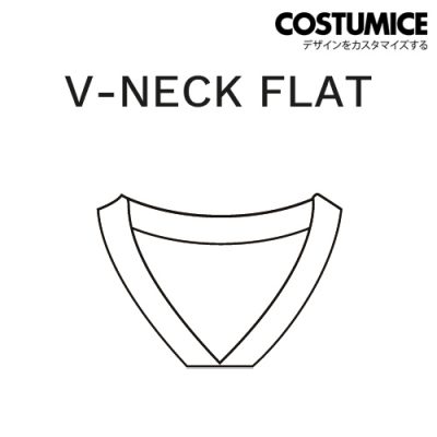 Sublimation Printing T Shirt Collar V Neck Flat Costumice Design